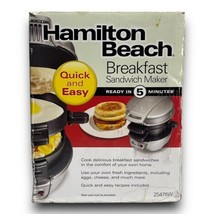 Hamilton Beach, Breakfast Sandwich Maker Quick And Easy 25475W - £31.60 GBP