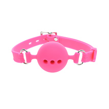 2 INCH PINK BREATHABLE SILICONE GAG BALL - £21.13 GBP