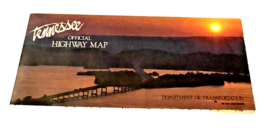 Vintage Tennessee Brochure Map Official Highway Fold Out Travel 1980s 1990s - $20.35