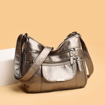 Women Bags Multi Pockets New Retro PU Leather  Handbags Designer Shoudler Crossb - £54.64 GBP