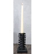 Pack Of 2 Black Vertebrae Back Bones Spine Skeleton Macabre Taper Candle... - €34,99 EUR