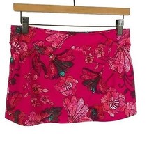 NWT Womens Size 4 Garnet Hill Fuchsia Floral Multicolor Signature Swim Skirt - £18.00 GBP