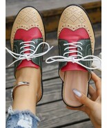 Eyelet Lace Up Slip-Ons - $91.20 CAD