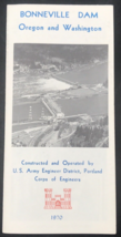 1970 Bonneville Dam Oregon Washington Travel Brochure Tourism - £11.15 GBP