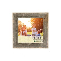 6&quot; X 6&quot; Natural Weathered Gray Picture Frame - £41.36 GBP