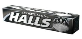 5X HALLS EXTRA STRONG INTENSE FRESH COUGH DROPS - 5 ROLLS - FREE SHIPPING  - £8.64 GBP