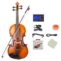 4/4 Full Size Acoustic Eq Violin Fiddle + Bow Rosin Hard Case - $109.99