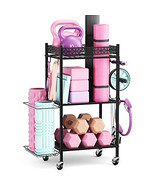 VOPEAK Metal Storage Rack for Yoga Mats, Foam Rollers and Gym Equipment ... - $388.11 CAD