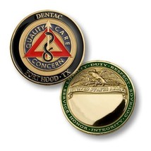 ARMY FORT HOOD DENTAC 1.75&quot;  CHALLENGE COIN - £29.02 GBP