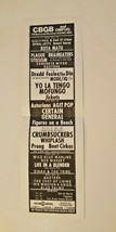 CBGB Original Flyer CONCERT AD 14&quot; x 4.5&quot; 1986 Yo La Tengo Crumbsuckers ... - $129.89