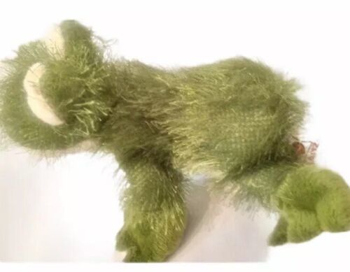 Ganz Webkinz HM001 Green Fuzzy FROG Plush Stuffed Animal Collectible NO CODE - £11.62 GBP