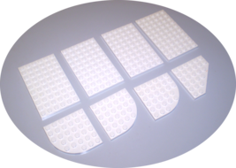 8 Used LEGO 6 x 10  - 6 x 6 White Plates  3033 - 6003 - 6106 - £7.95 GBP