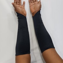 Sexy Women's Nylon Spandex Blend Fingerless Stretch Black Gloves - One Size image 10
