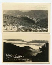 2 Devil&#39;s Saddle Real Photo Postcards New Creek Mountain West Virginia  - £12.51 GBP