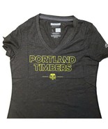 MLS Adidas Portland Timbers Short Sleeve Tee Womens Size L Heathered Grey - $11.27