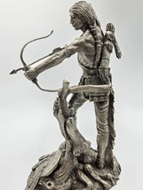 Franklin Mint Western Heritage Museum Jim Ponter &quot;Sioux Hunter&quot; Pewter S... - $86.08
