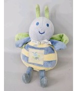 Carter’s Starters Bumble Bee Blue Green Yellow Plush Rattle Baby Toy 8” Bug - $26.68