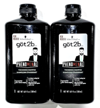 2 Pack Schwarzkopf Got2b Phenomenal Thickening Shampoo For Thicker Looki... - £18.32 GBP