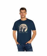Three Raccoons Vintage Retro Style Unisex Garment-Dyed T-shirt Starry Ho... - $26.09