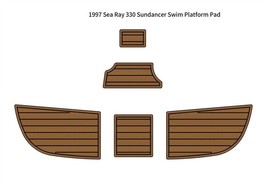 1997 Sea Ray 330 Sundancer Swim Platform Pad Boat EVA Foam Teak Deck Flo... - £234.94 GBP
