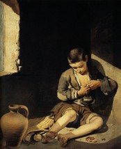Giclee Oil Painting Bolomé Esteban Murillo The Young Beggar Repro - $11.29+