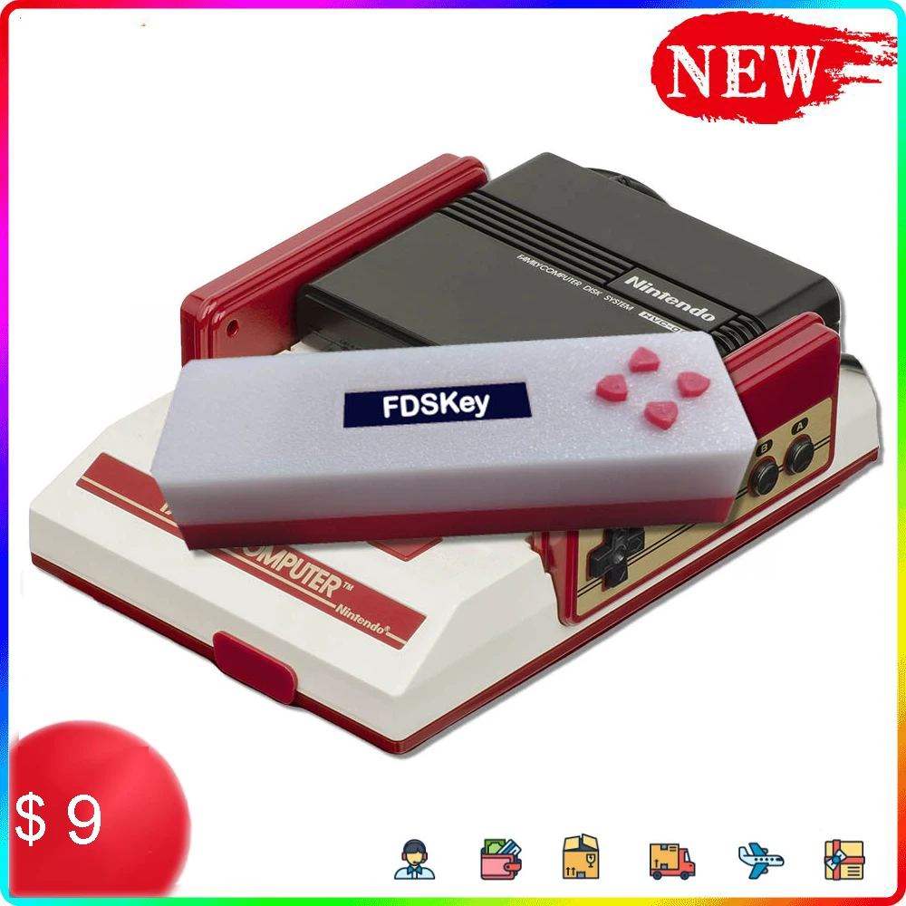 FDSKey Drive Emulator FC Game Accessory For Family Computer enjoy Famicom Disk - £16.74 GBP+