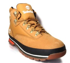 Timberland Men&#39;s Euro Hiker Mid Wheat Nubuck Leather Boots SZ 13, A2GD9 - £83.12 GBP