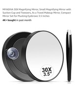 30X Magnifying Mirror 3.5&quot; Mirror with Suction Cup And Tweezers - $279.97 MXN