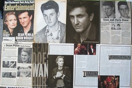 SEAN PENN ~ Forty (40) Color and B&amp;W Clippings, ARTICLES, Pin-Ups from 1982-1997 - £8.65 GBP