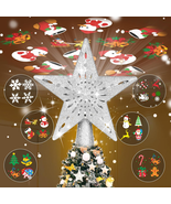 Christmas Tree Toppers Lighted with 6 Projection Modes, Christmas Star T... - €24,67 EUR