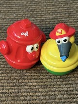 PLAYSKOOL Weebles  Wobble FIRE EXTINGUISHER FIRE HYDRANT &amp; FIRE HOSE - $9.95