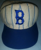 Vintage Brooklyn Dodgers Pinstripe Made In The Usa Hat ⚾  Mlb - £54.52 GBP
