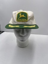 Vintage LOUISVILLE MFG CO John Deere Logo Patch Hat Snapback Trucker Gol... - $49.49