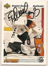 dominic roussel Autographed Hockey Card Signed Flyers Rangers Ducks - £7.50 GBP
