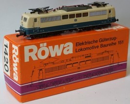 HO Scale 1:87 #1420 ROWA DB Loco 151 002-3 Elektrische Guterzug Lokomotive - £179.43 GBP