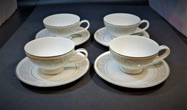 Imperial China &quot;Whitney Pattern&quot; Designed by W. Dalton 5671 4 Cups &amp; Sau... - $34.64