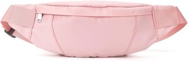 Small Fanny Pack for Women Men,Waist Pack Bag with Headphone Jack (Pink) - £10.88 GBP