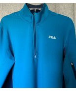 Fila Men&#39;s Core 1/2 Zip Jacket Blue w/Peacoat Navy Size L XL - £14.87 GBP