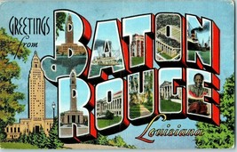 Large Letter Key Views in Baton Rouge Louisiana Postcard - £7.85 GBP