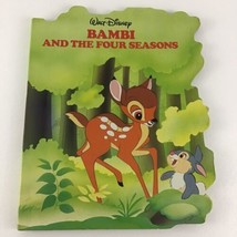 Walt Disney Bambi And The Four Seasons Classic Large Hardcover Book Vintage 1988 - $16.78