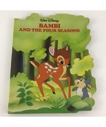 Walt Disney Bambi And The Four Seasons Classic Large Hardcover Book Vint... - £13.19 GBP