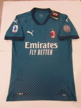 Zlatan Ibrahimovic AC Milan Serie A Match Slim Blue Third Soccer Jersey ... - $90.00