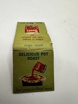 Vintage Hunts Tomato Sauce Pot Roast Matchbook - $5.00