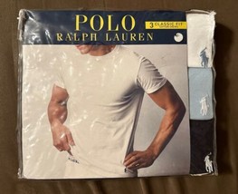 Polo Ralph Lauren Set of 3 Classic Fit Cotton Crew Assorted T-Shirts Size Large - £27.69 GBP