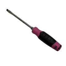 Mac Tools Limited Edition Pink Screwdriver PJRB6CP Flat Slot Total Length 10.5&quot; - £37.85 GBP