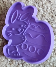 Vintage Cookie Cutter - Bunny Holding Egg Rabbit Easter Child Party Farm - $1.25