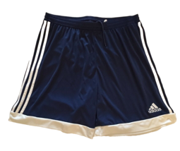 adidas climalite Tastigo 15 Shorts Mens size L Navy Blue Classic Striped - £11.99 GBP