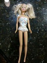 Barbie Doll Body Rare Blonde Blue Eyes With 1998 Head Stars Outfit - £24.75 GBP