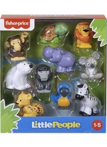 Fisher-Price Little People Animal Figure Set 10 Piece Wild Animal Figure Pack - £19.57 GBP