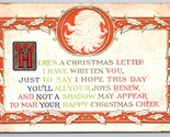 Santa Claus Christmas Letter Embossed DB Postcard K9 - $15.79